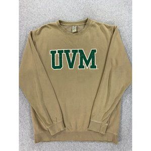 Vermont Catamounts Distressed Cotton Blend Campus Crew Sweatshirt (Men's Medium)